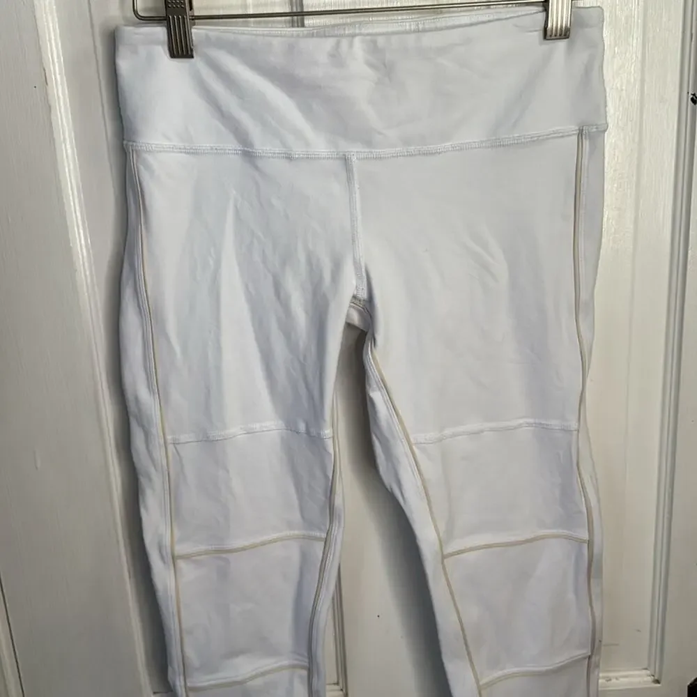 Alo Yoga 7/8 Airbrush White Guard Leggings W1295 Sz M
